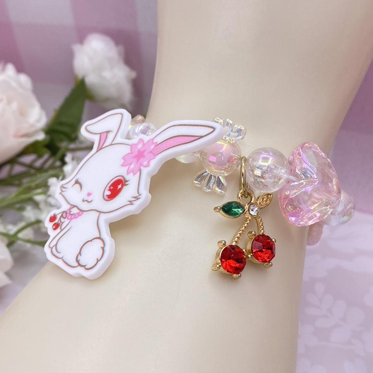 Jewel Pets Sanrio Ruby Bunny Crystal Bracelet ♡ | Depop