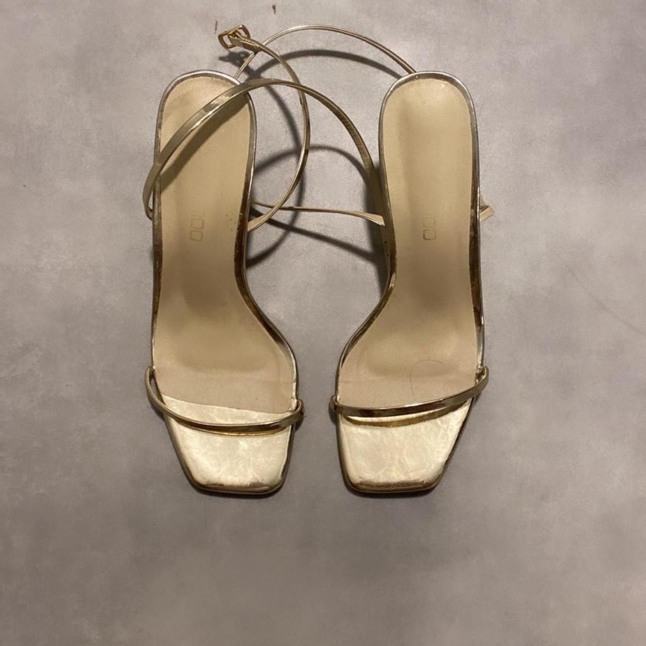 Ladies Sandals Boohoo Gold Sandals Boohoo Strappy Flat Sandals