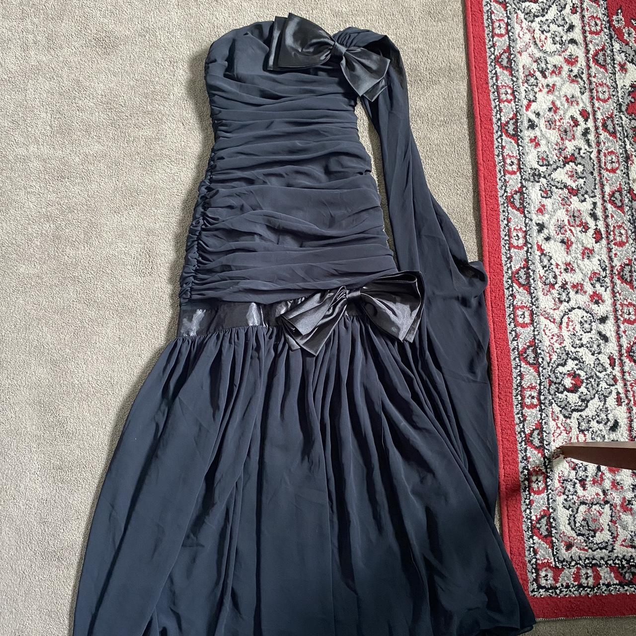 Vintage formal dress, two big bows at the front and... - Depop