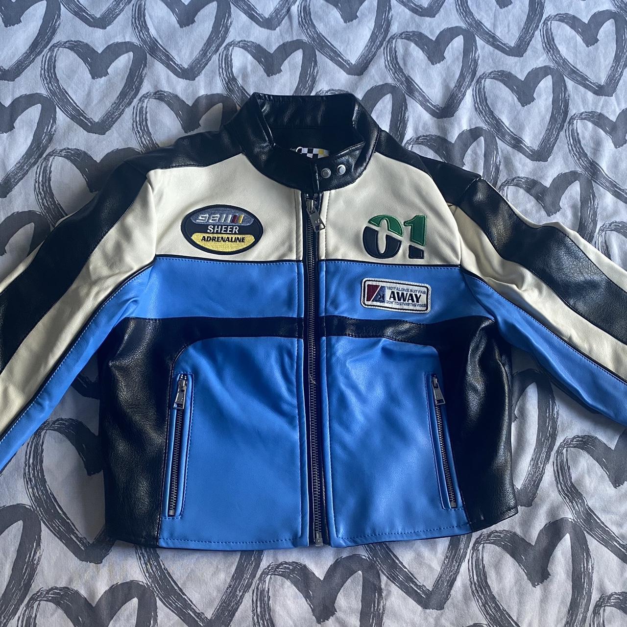 Bershka racing crop jacket - Depop