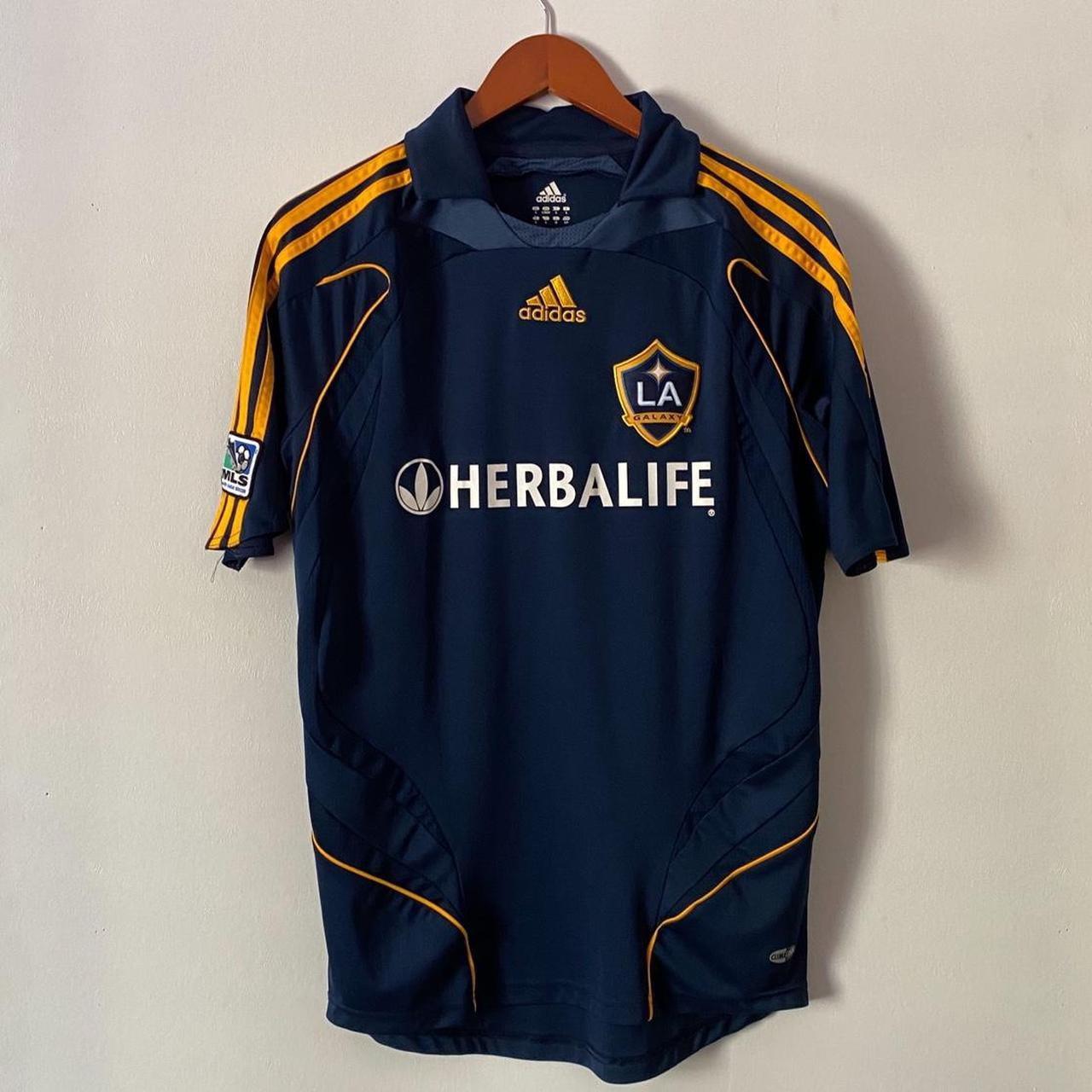 LA GALAXY 2007 2008 HOME FOOTBALL SHIRT SOCCER JERSEY ADIDAS BECKHAM