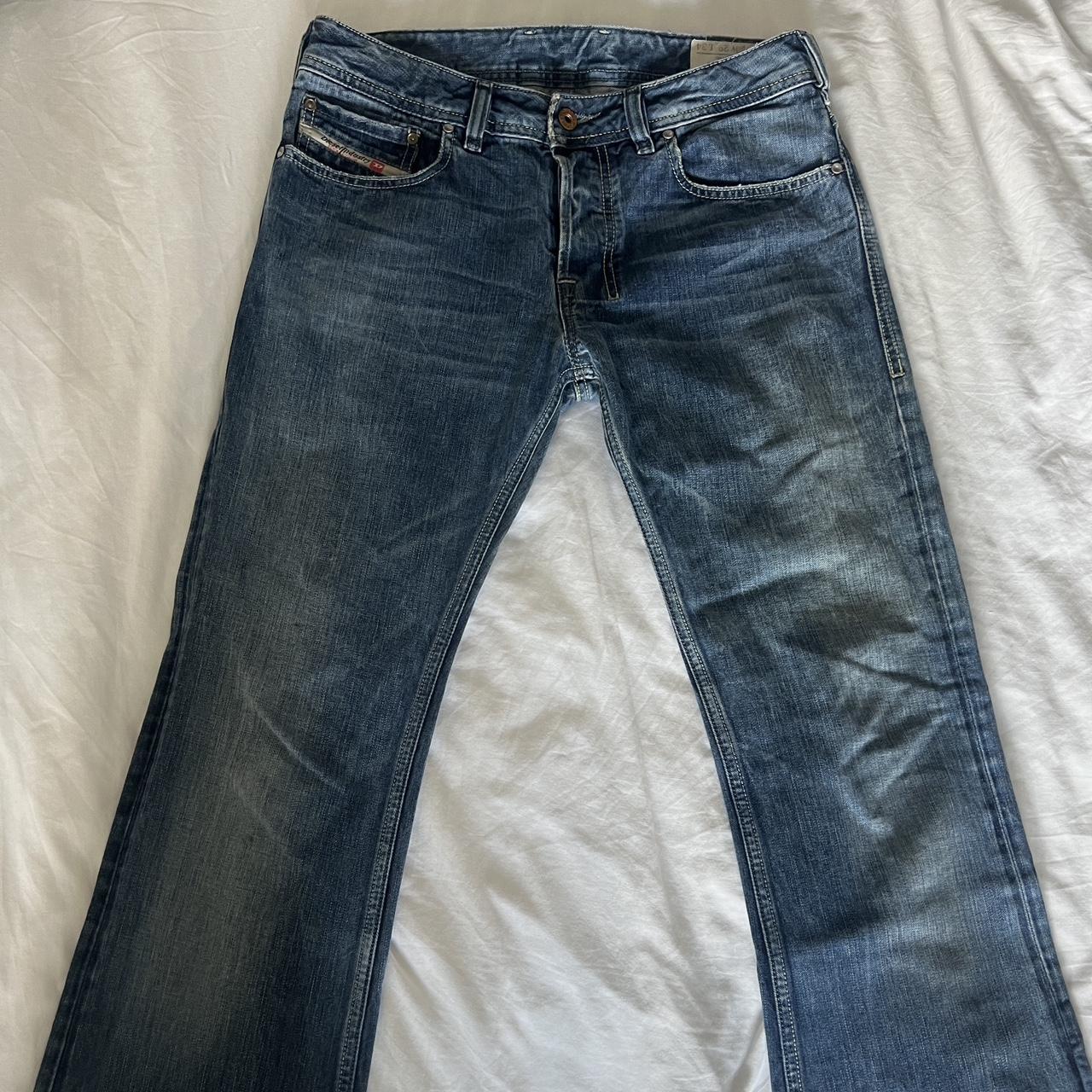 low rise flare diesel jeans waist 29 length... - Depop