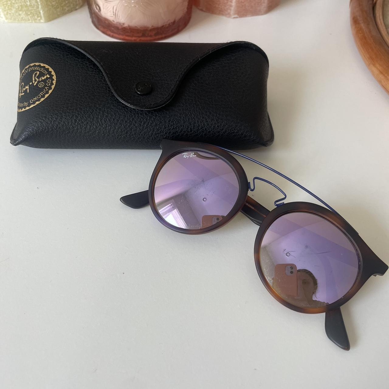 Lilac mirror hotsell ray bans