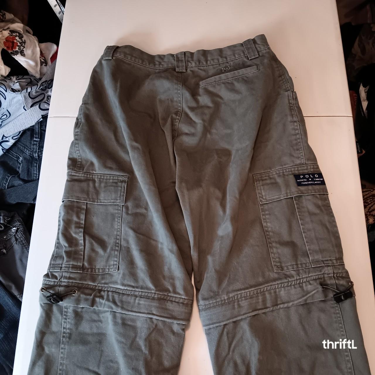 Y2k baggy skater girl pants Polo ralph Lauren grey... Depop