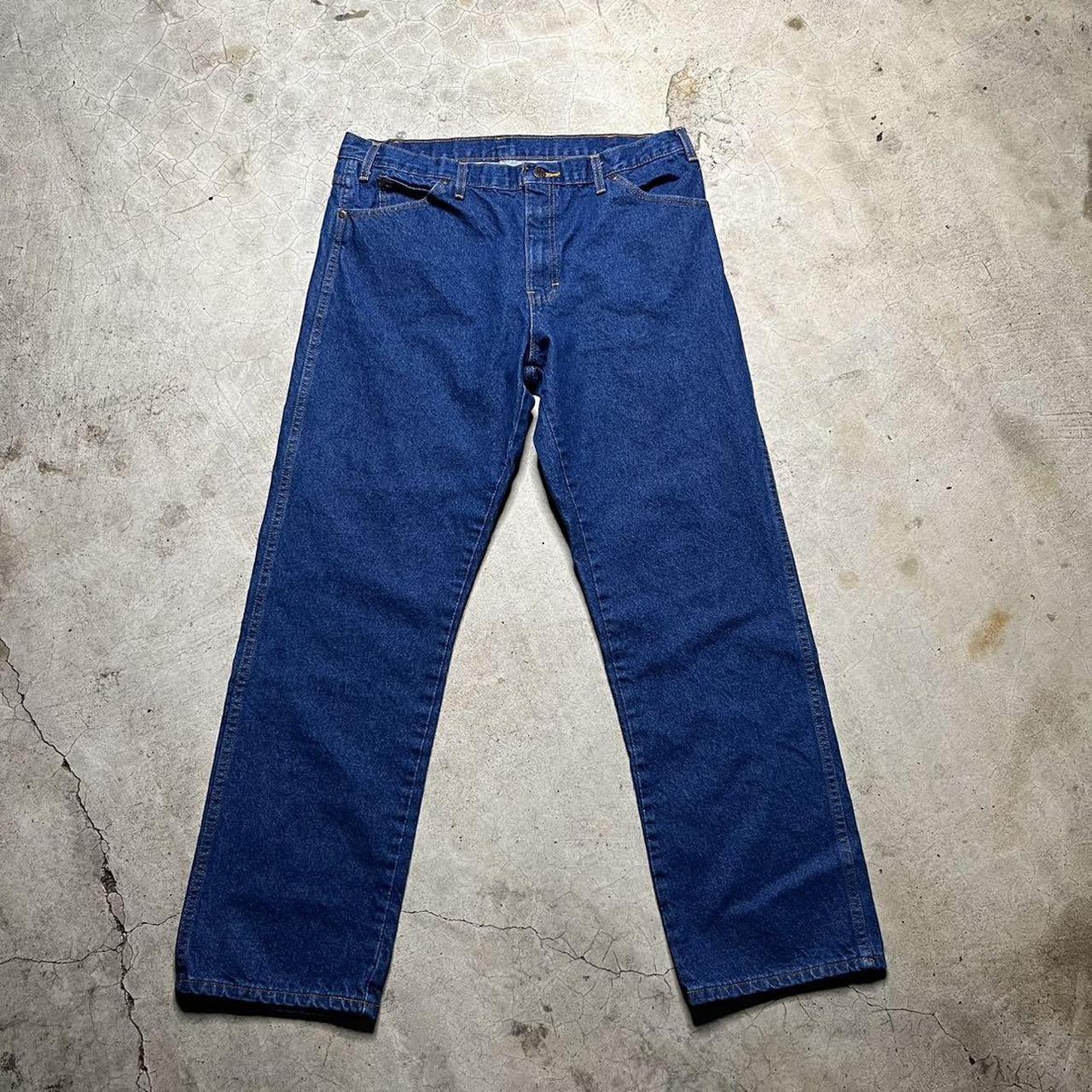 Dickies Men's Blue and Navy Jeans | Depop