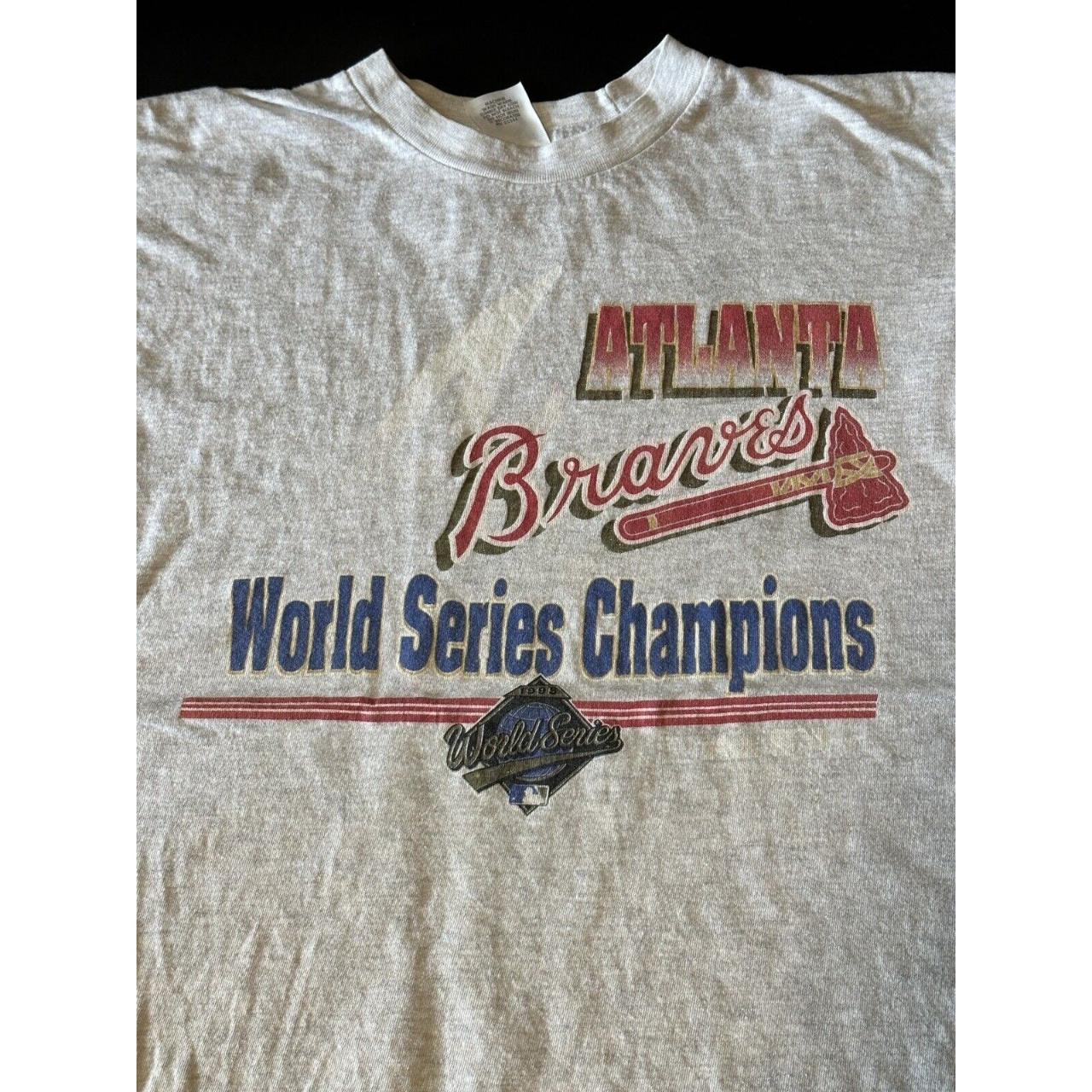 Vintage 1991 Braves National League Champions shirt - Depop