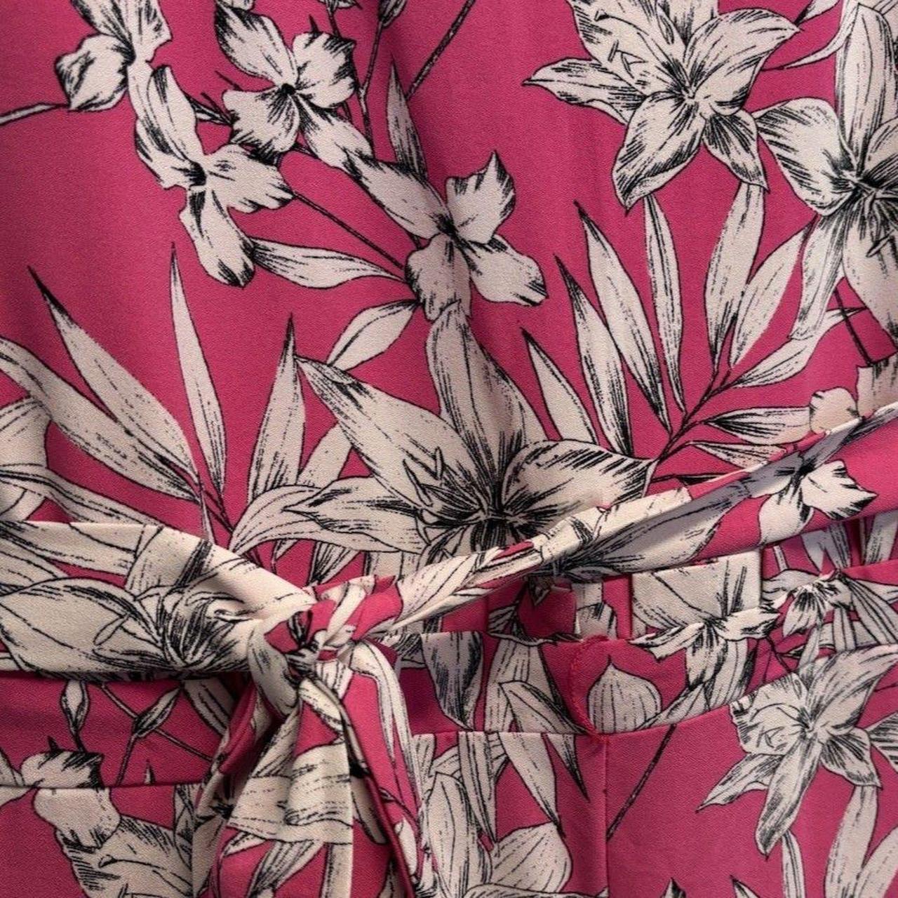 Source Unknown Women's Palazzo Jumpsuit - Pink/Wh… - image 3