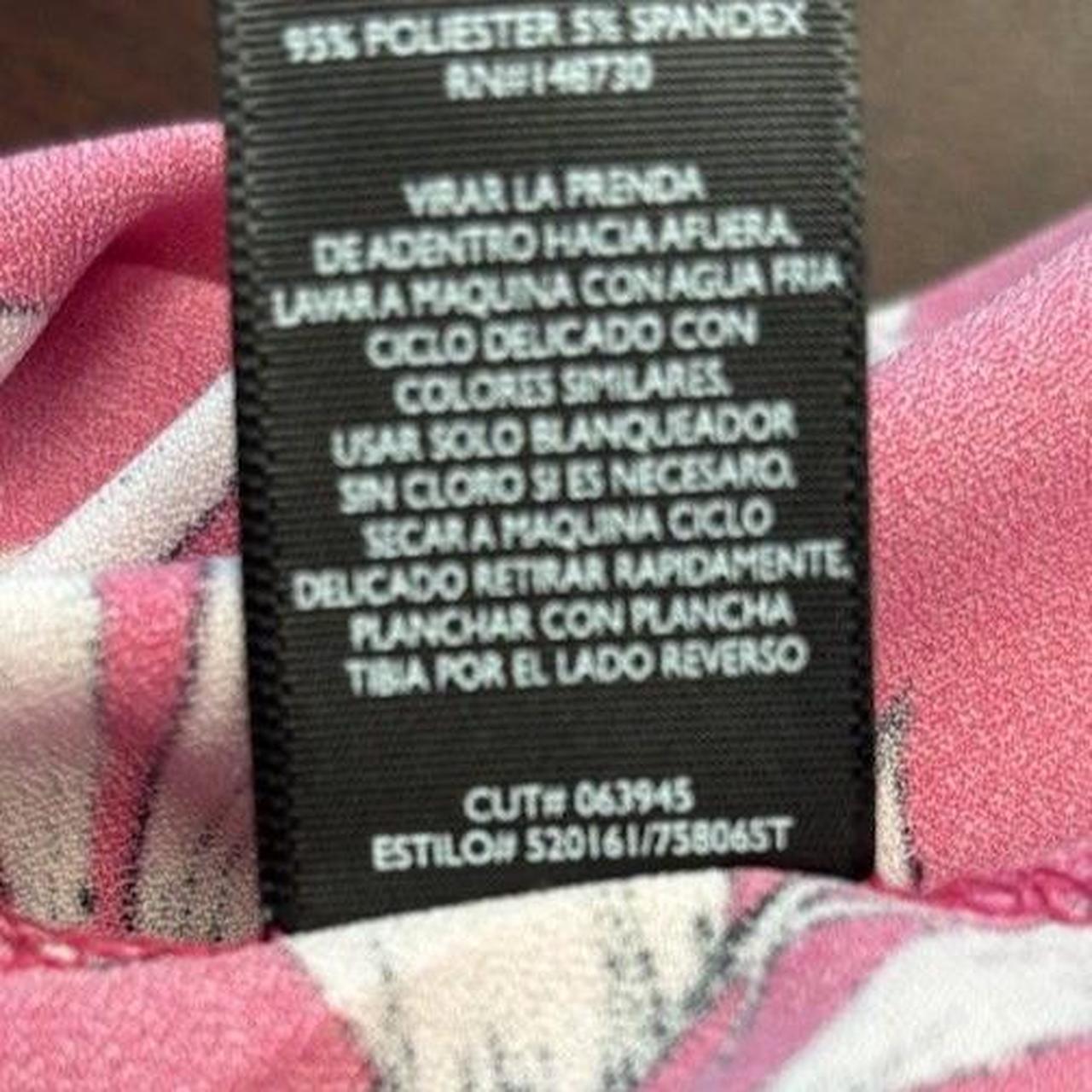 Source Unknown Women's Palazzo Jumpsuit - Pink/Wh… - image 5