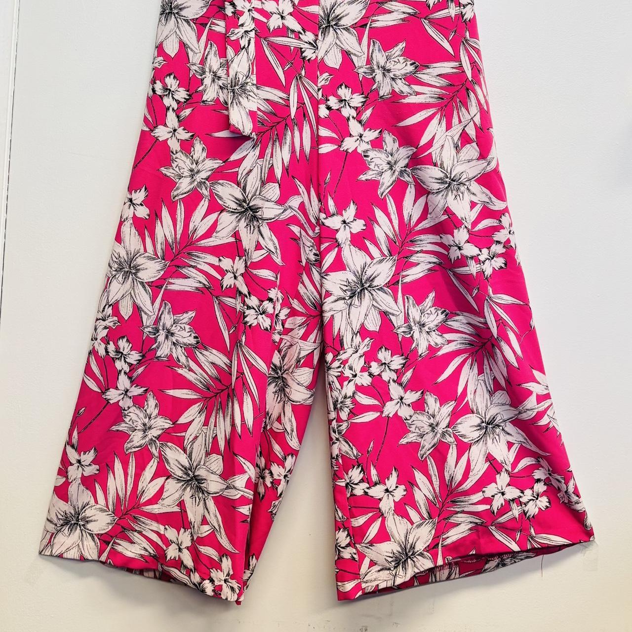 Source Unknown Women's Palazzo Jumpsuit - Pink/Wh… - image 7