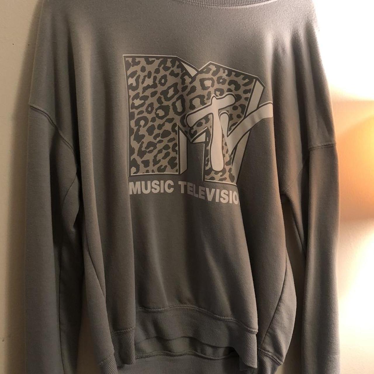 MTV cheetah print sweatshirt loose fitting fits S M Depop