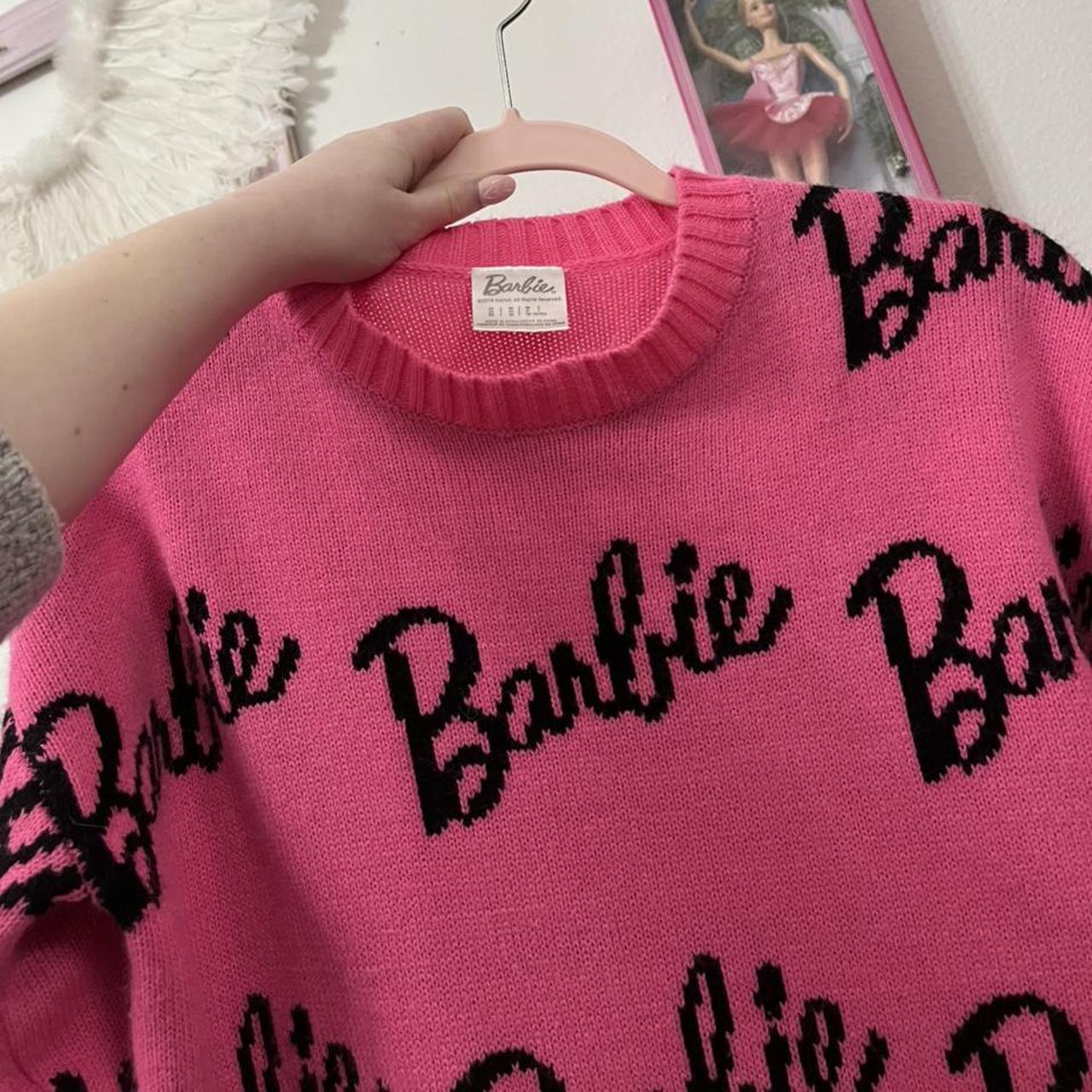 Pink barbie hotsell sweater forever 21