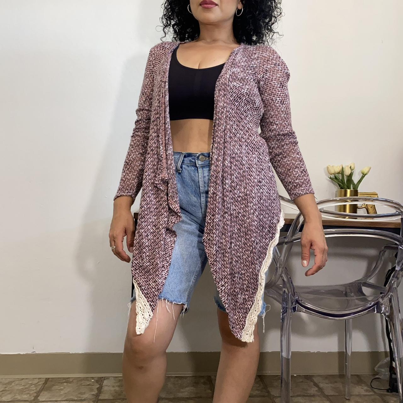 Sheer open front on sale cardigan