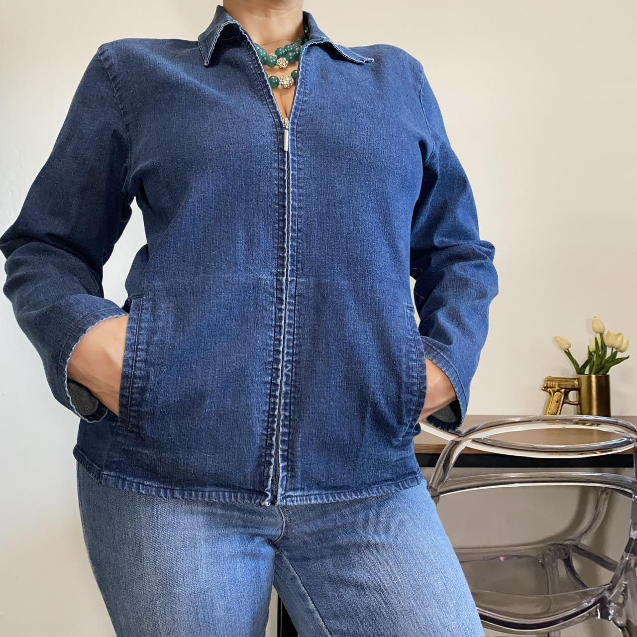 Eileen fisher denim on sale jacket