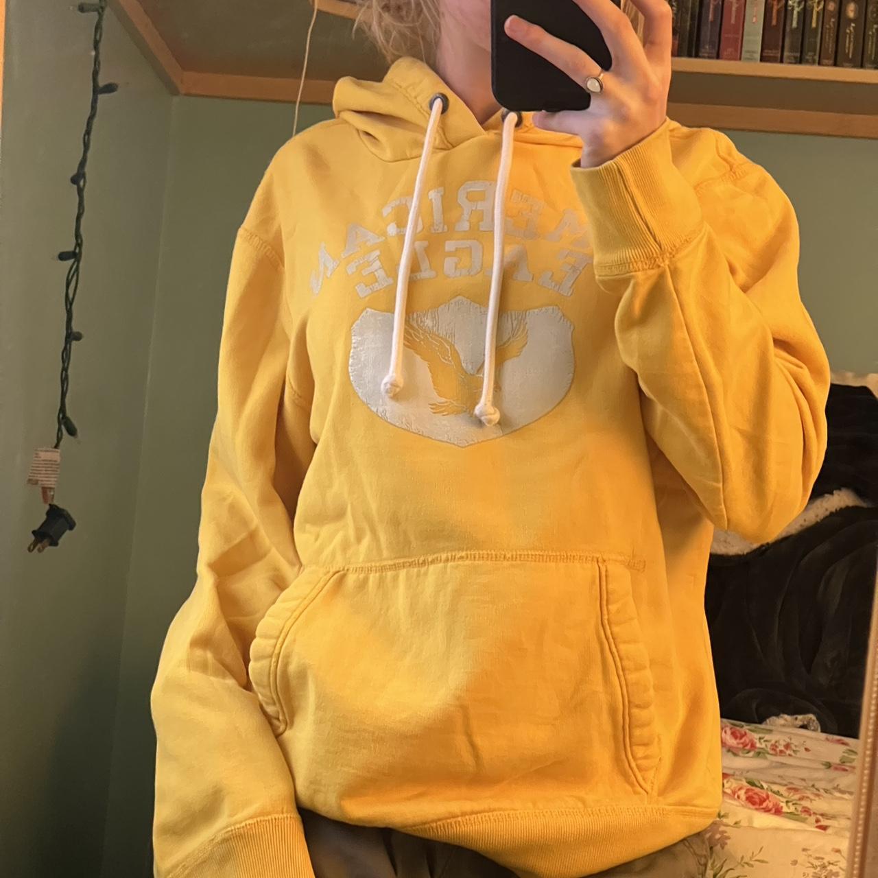 American eagle hotsell yellow hoodie