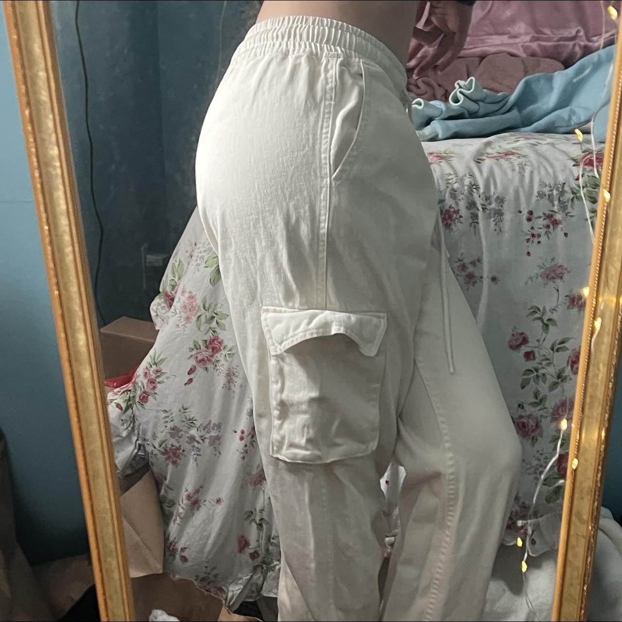 Forever 21 Women's Velor Flare Pants Whisper White size XS | eBay