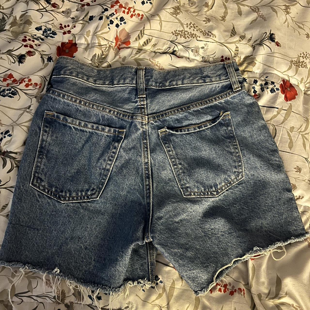 old navy blue jean shorts . size 0 perfect for... - Depop