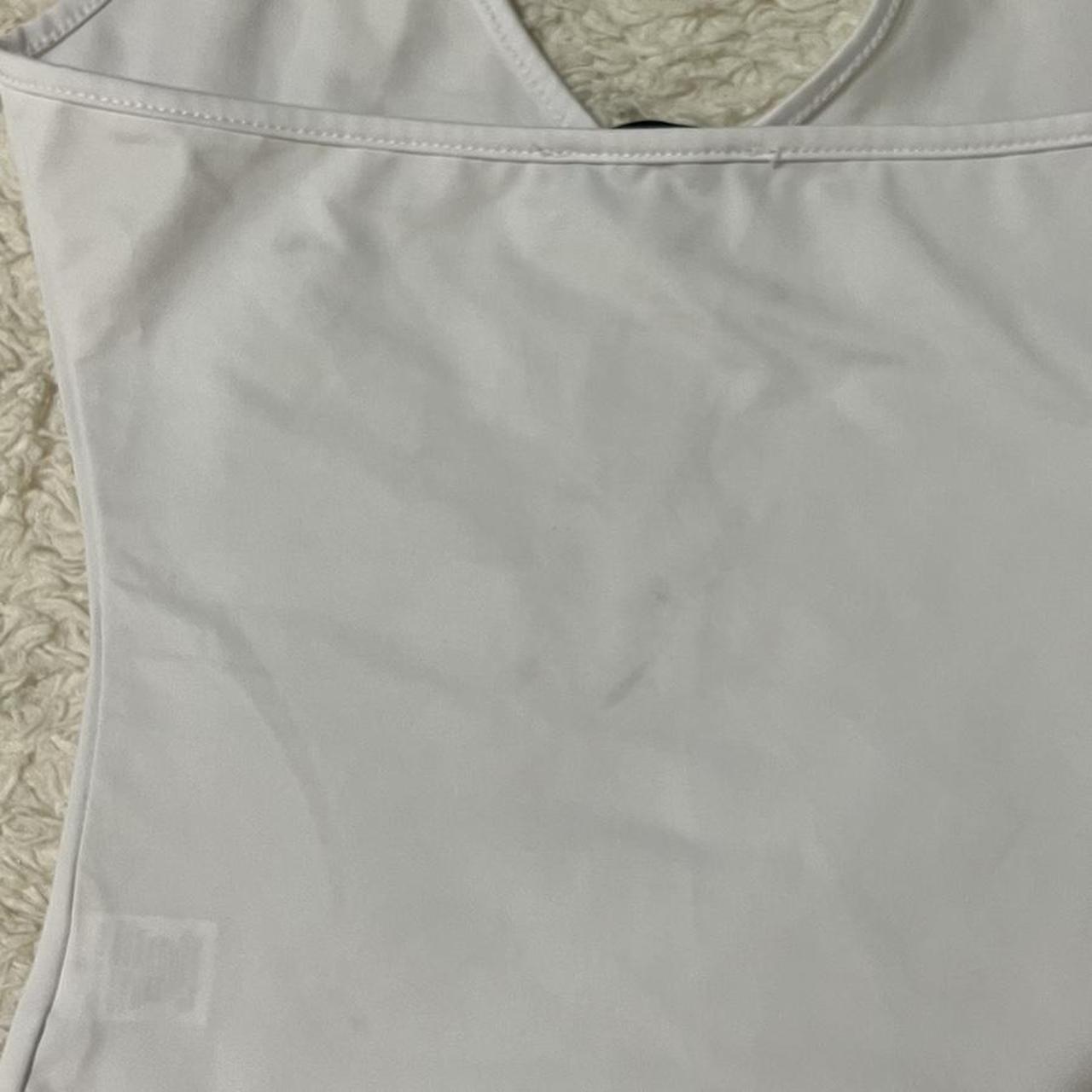 cutest white halter top! perfect for going out, so... - Depop