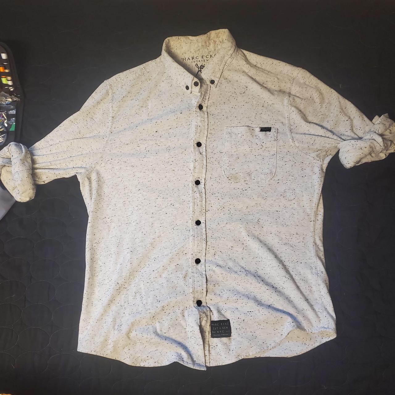 marc ecko cut and sew button down