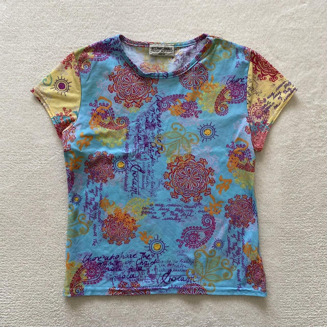 Floral Paisley Top Style – beautiful multicoloured... - Depop