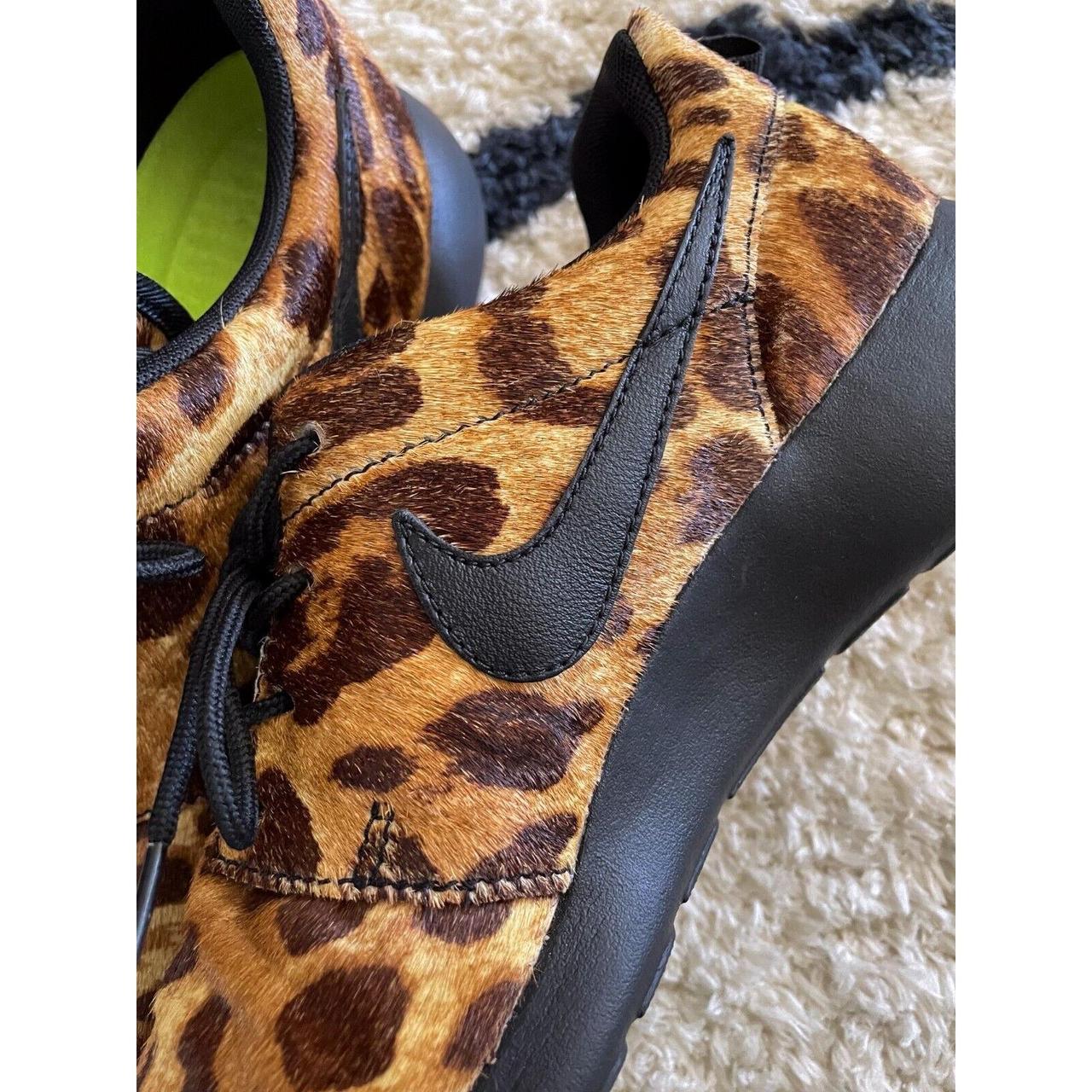 Nike ID Roshe RUN Leopard print pony hair 8.5 womens. Depop