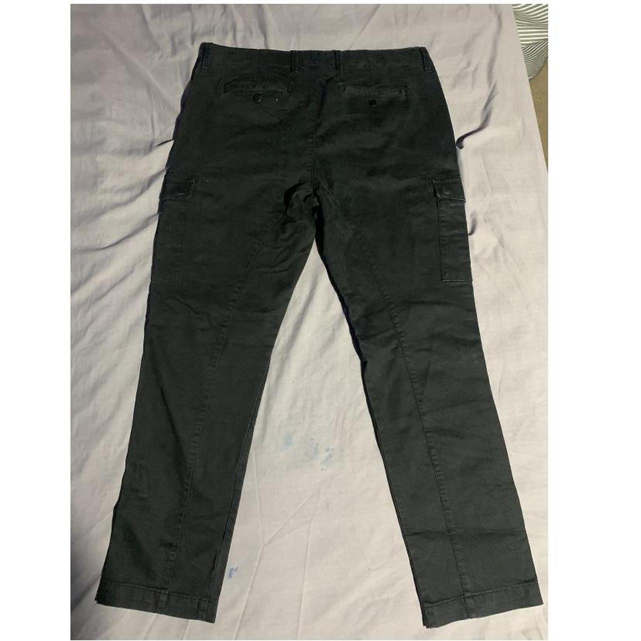 Jasper Conran Jeans black low waisted linen trousers... - Depop