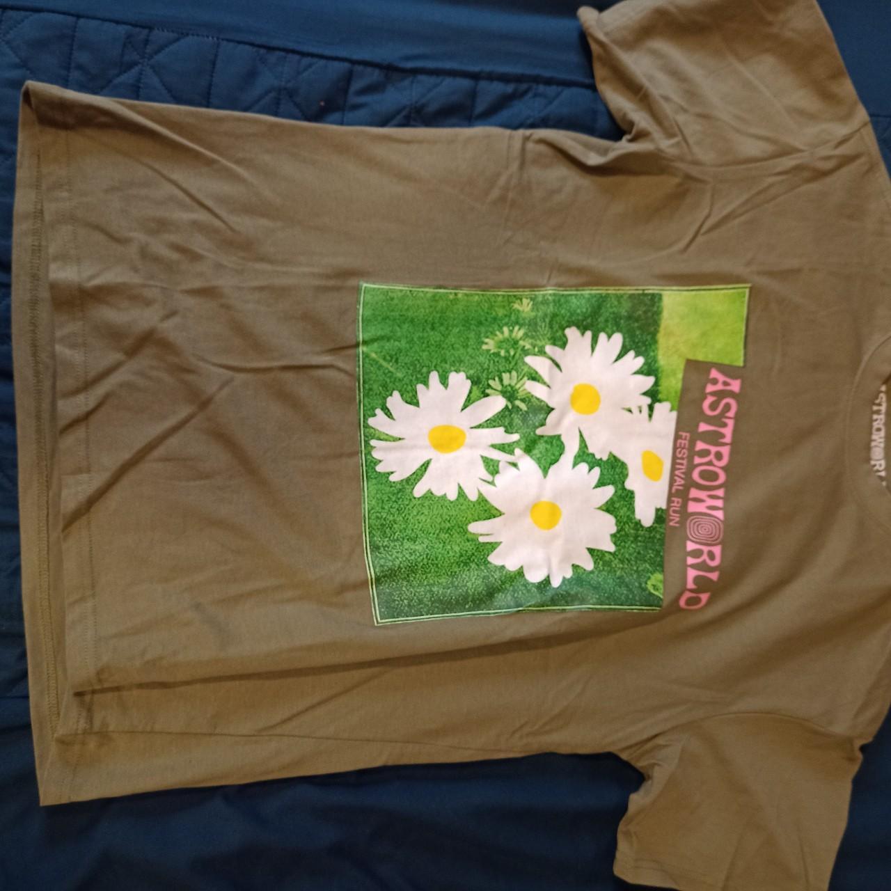 travis scott khaki t shirt