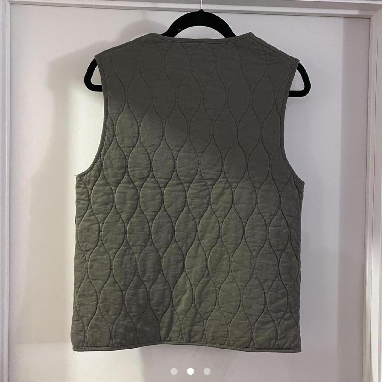 Zara quilted olive vest. Men’s size Small. Never... - Depop