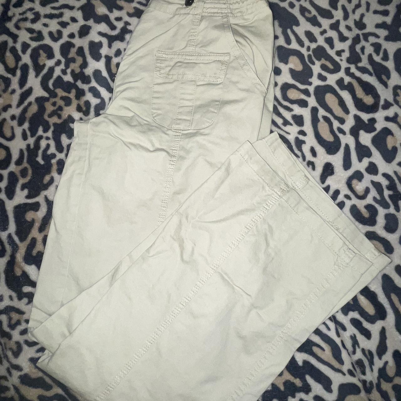 tilly’s drawstring wide leg cargo pants barely worn... Depop
