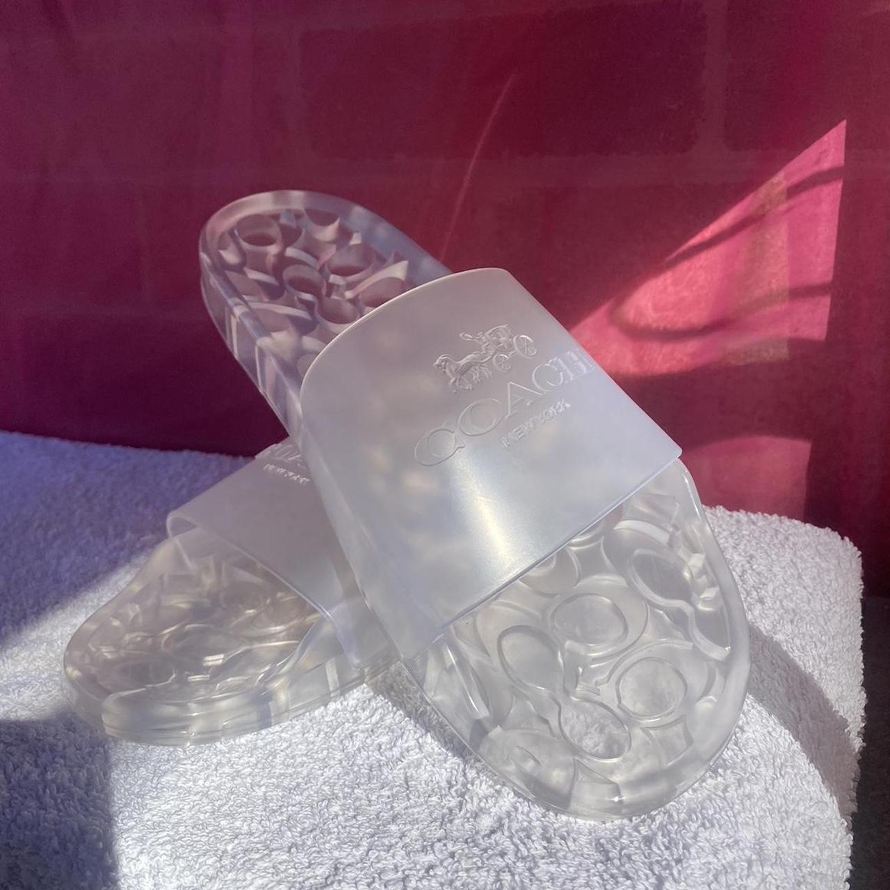 Coach Sandals Coach Women's Ulyssa Translucent Pool Slides