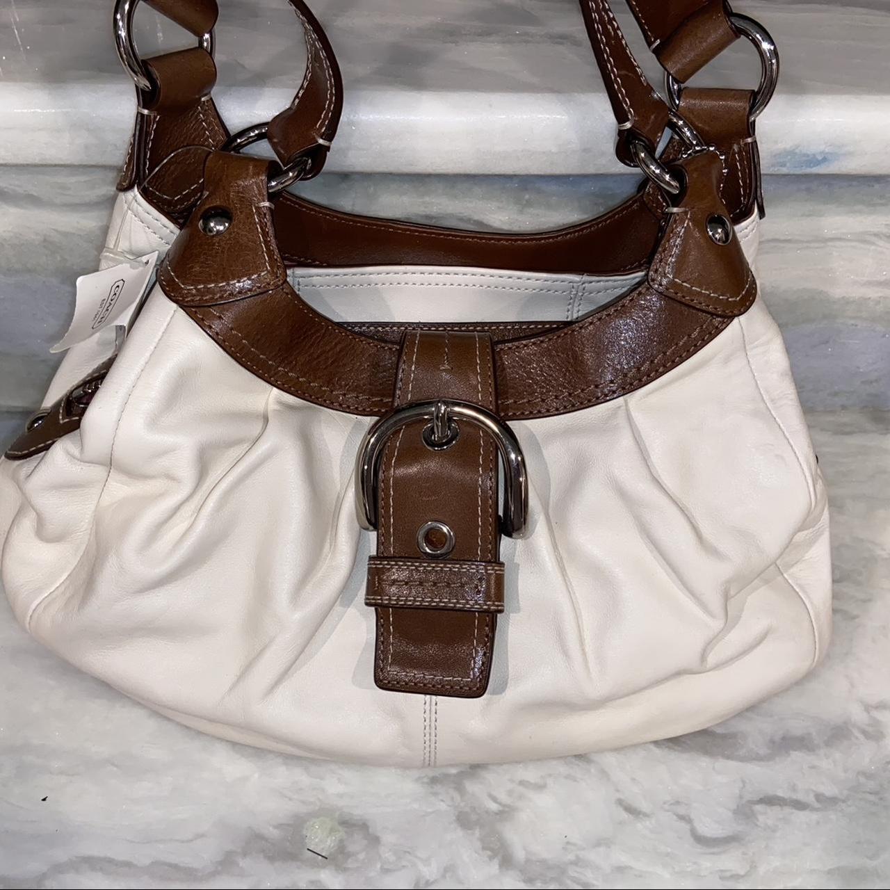 COACH soho hobo white leather with dust bag - still | Depop
