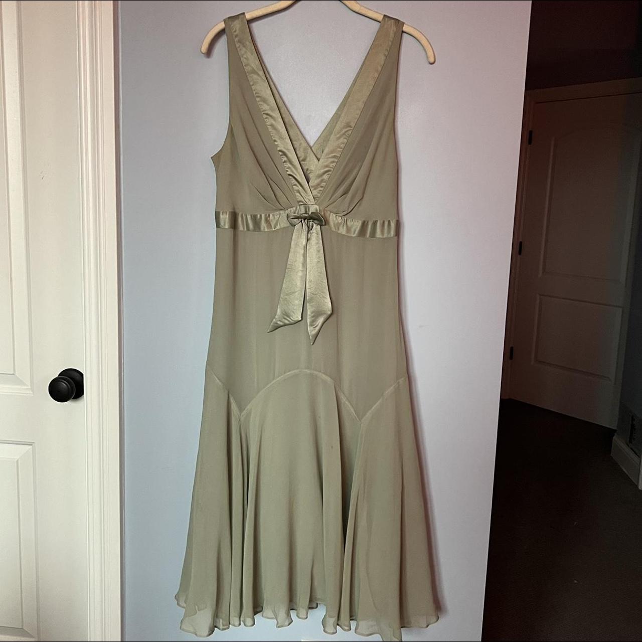 Ted Baker Women's Green Dress | Depop