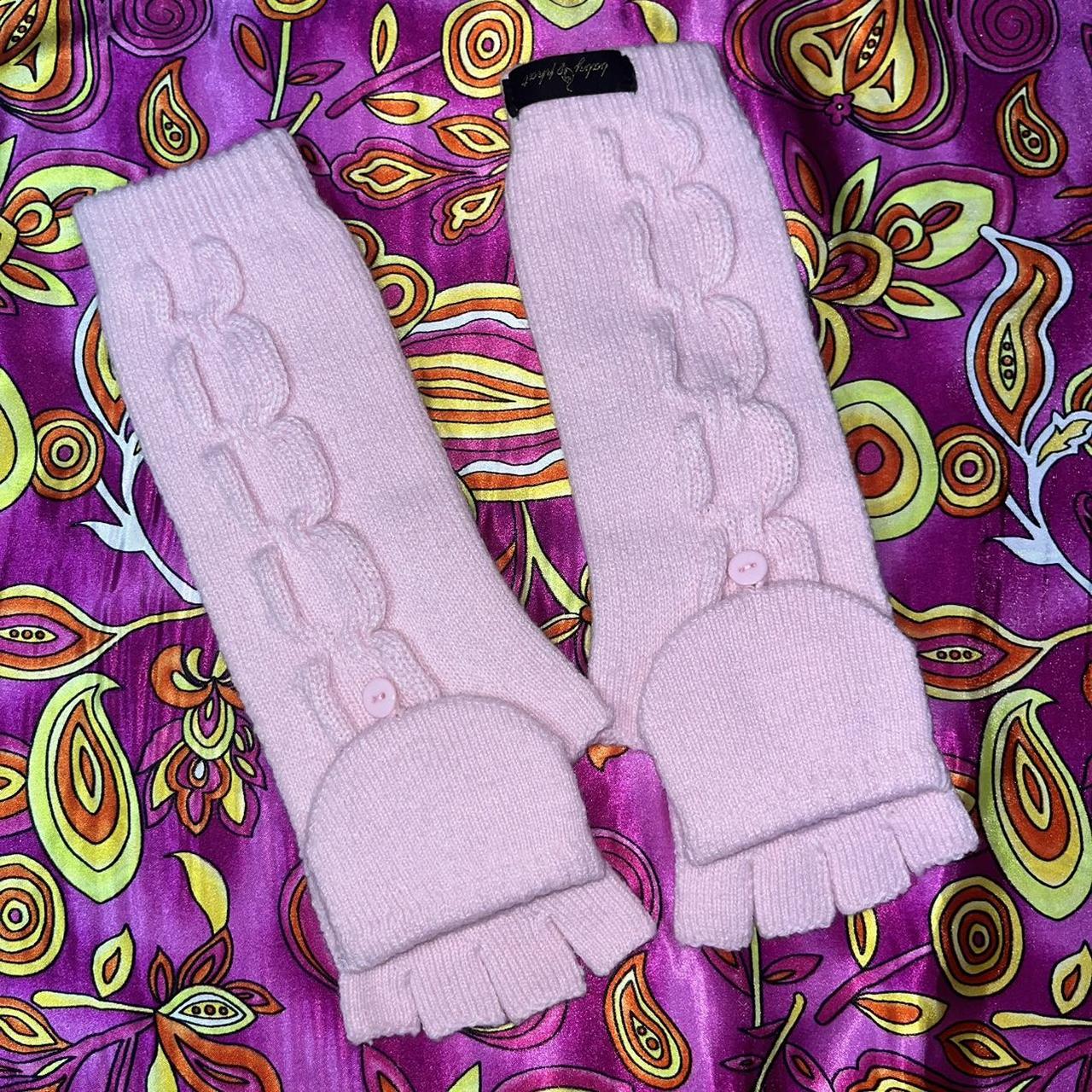 Baby Phat Women's Pink Gloves Depop