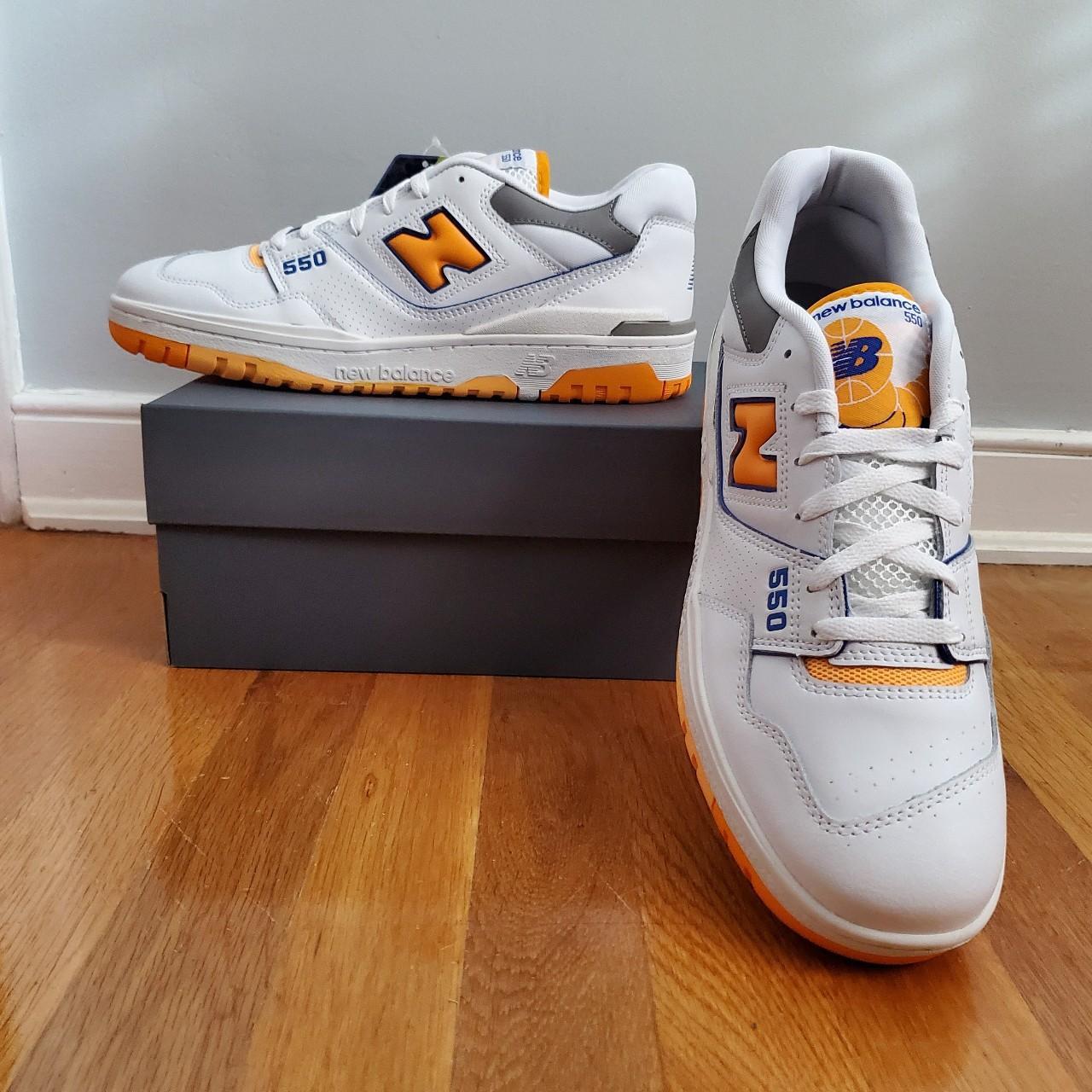 New Balance BB550 'Lakers' White/Vibrant Orange...