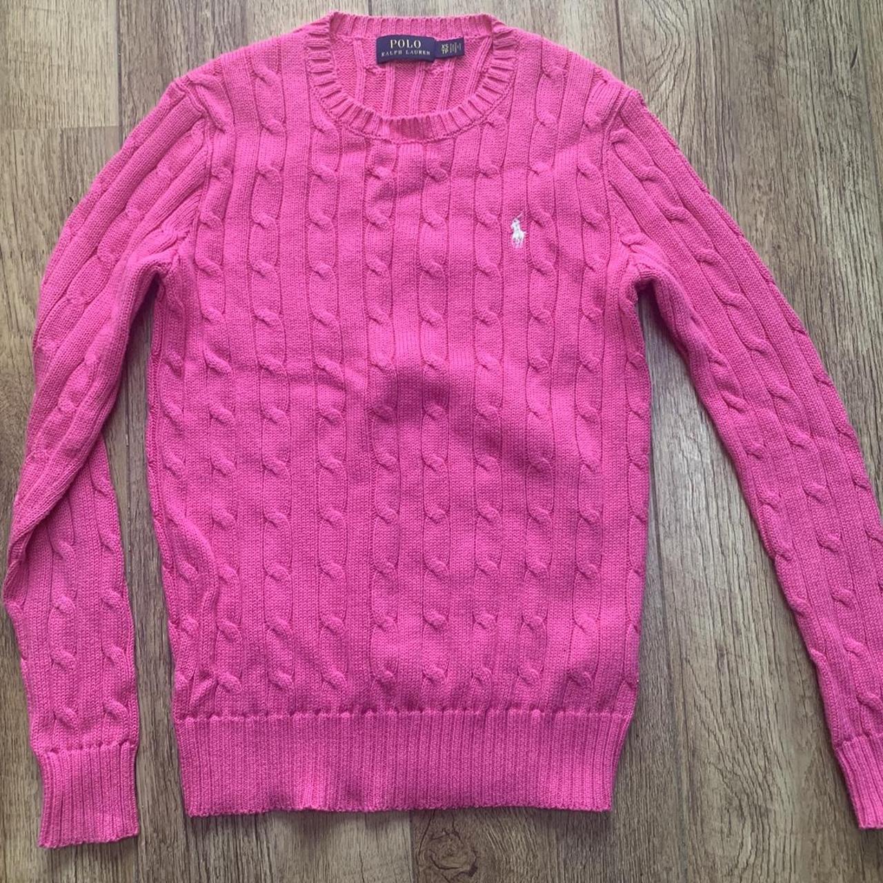 Womens Ralph Lauren pink jumper. - Depop