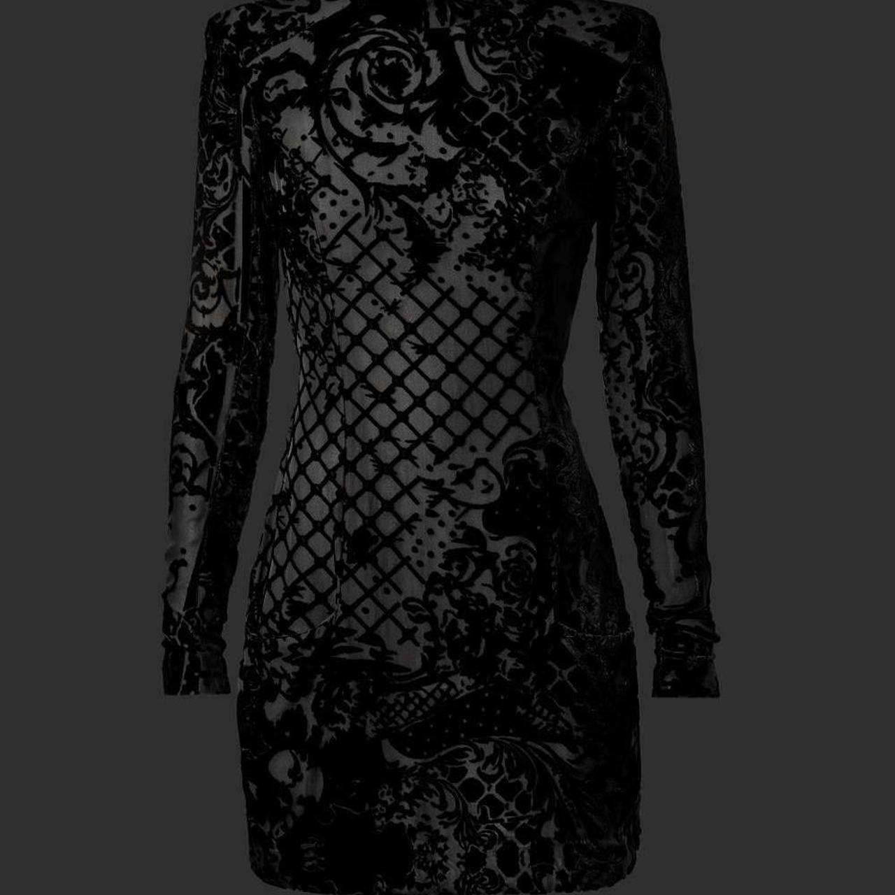 Balmain X H&M velvet dress never worn Size... Depop