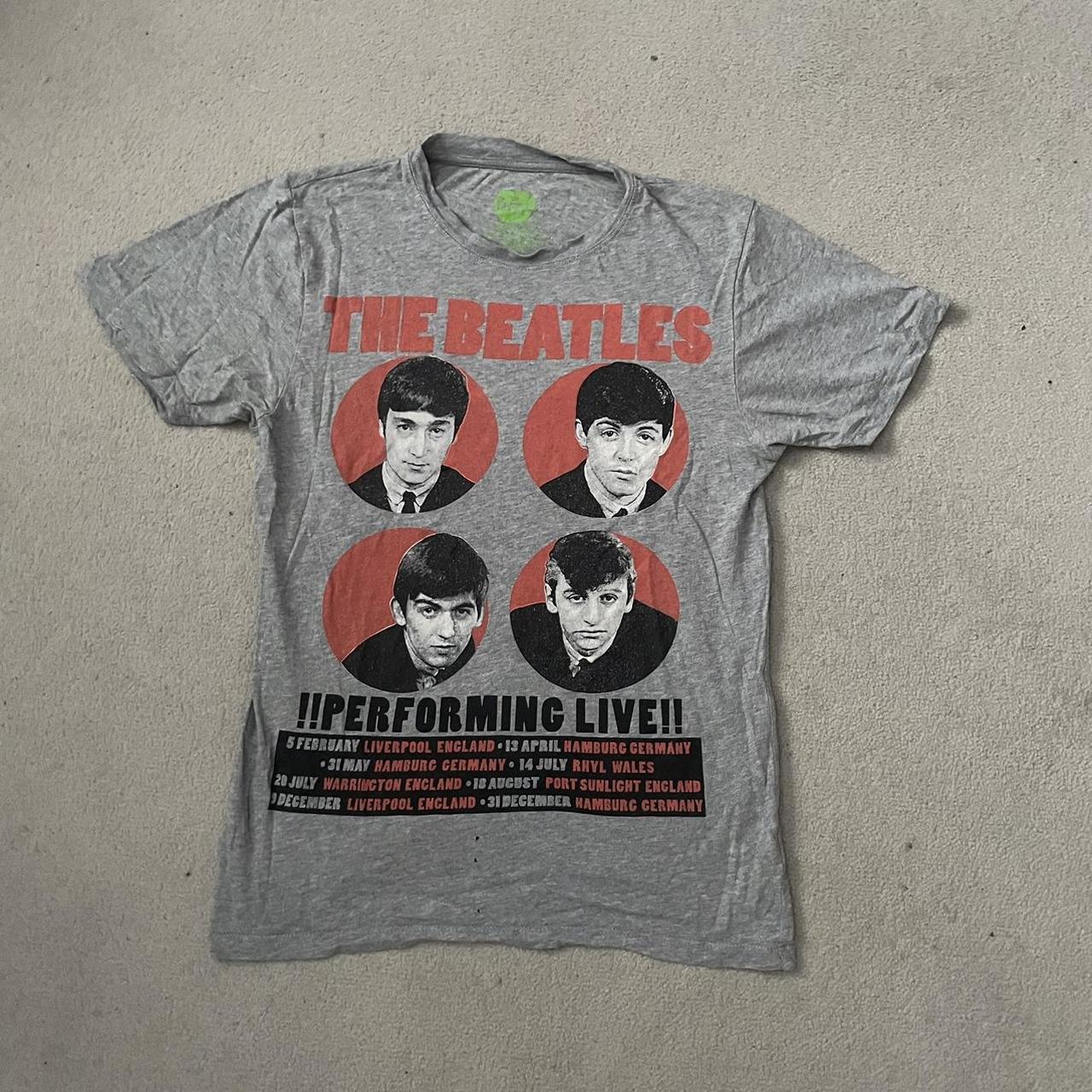 official beatles graphic t shirt, size small,... - Depop