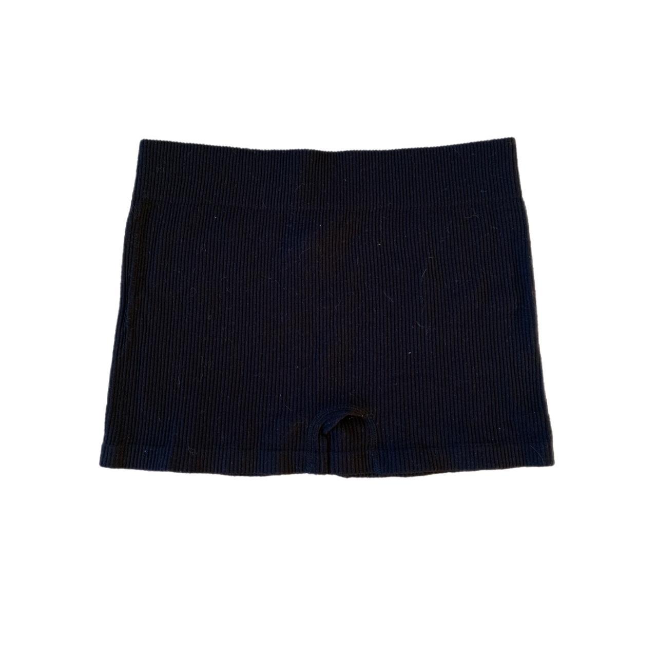 pinstripe biker shorts