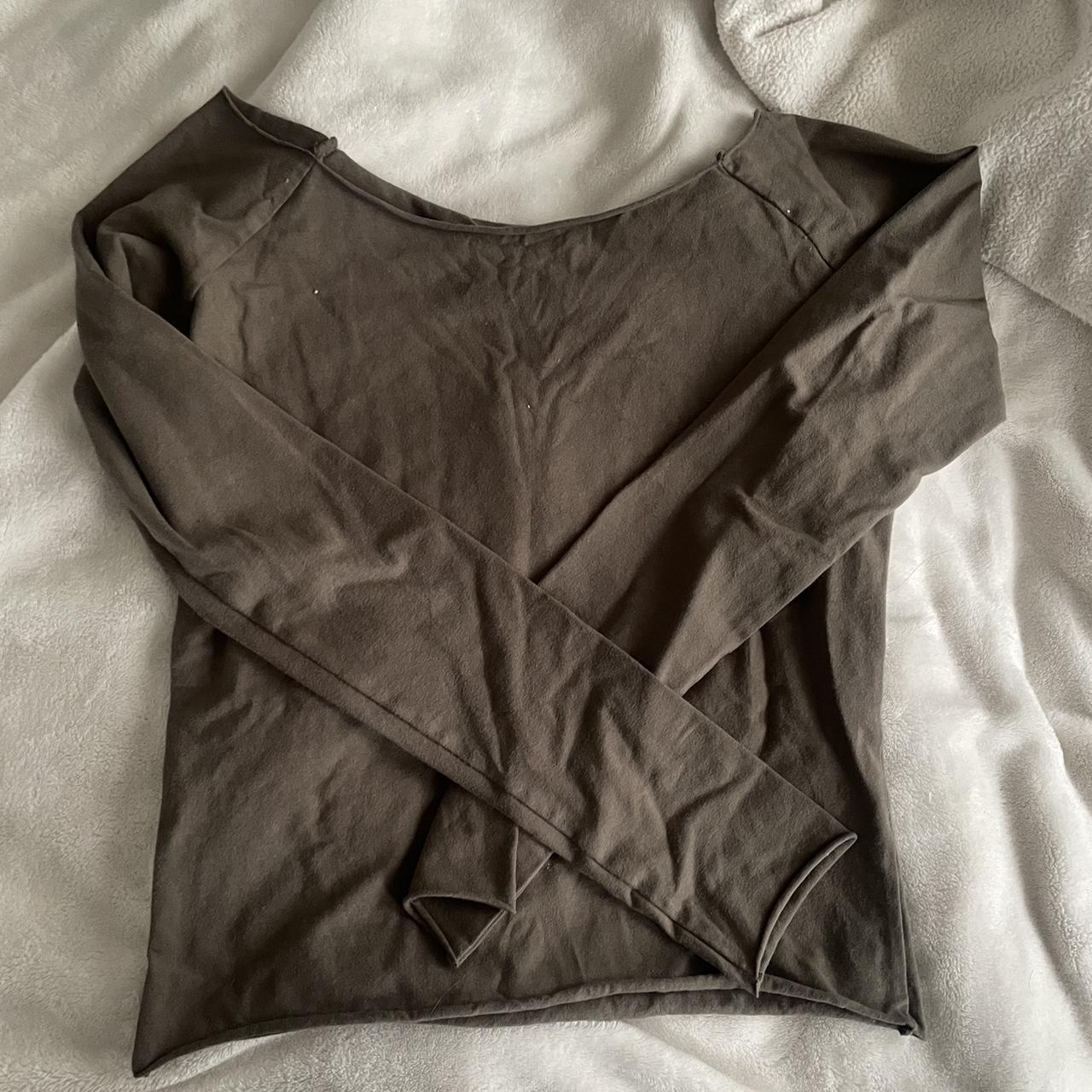 Brandy Melville olive green Bonnie top