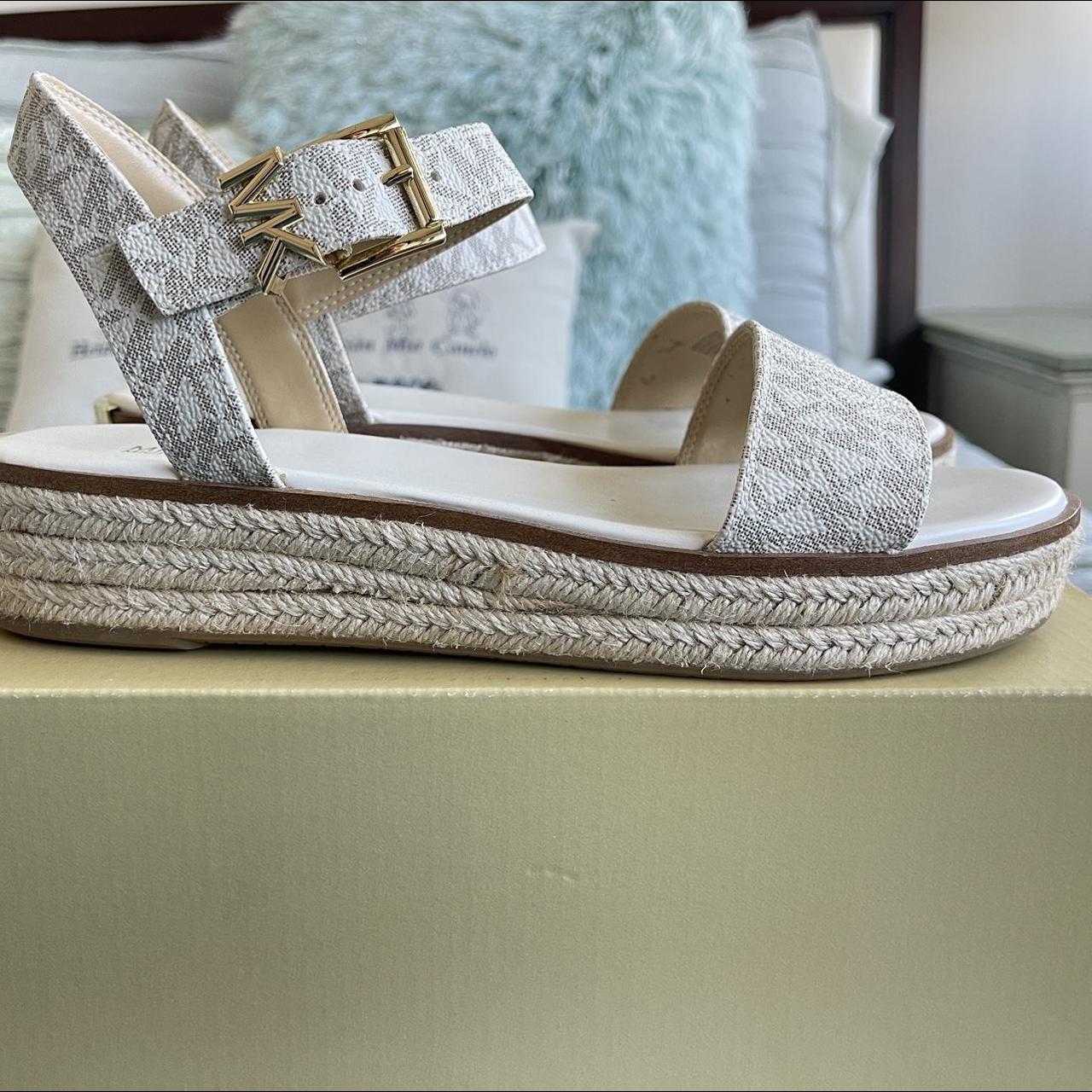michael kors white sandals macys
