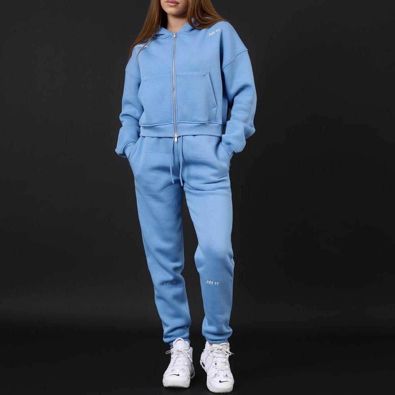 Des vu blue tracksuit brand new only tried on.... Depop