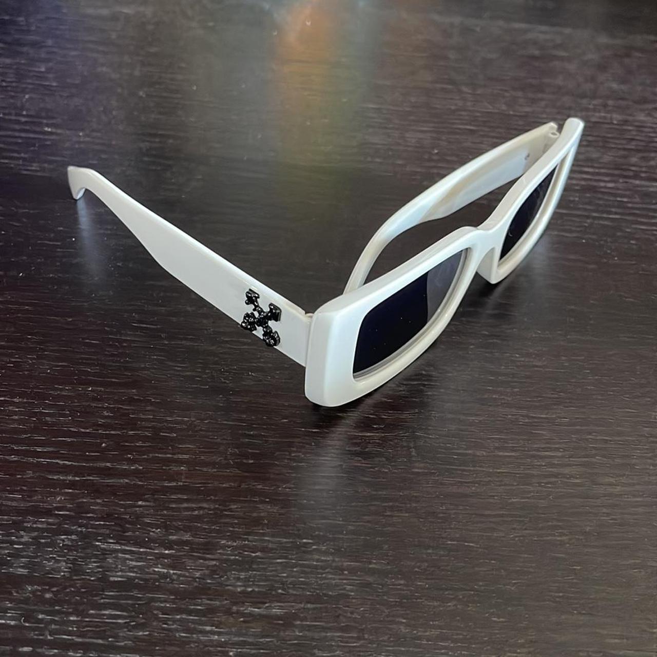 Black cut out sunglasses. Look like Off-White - Depop