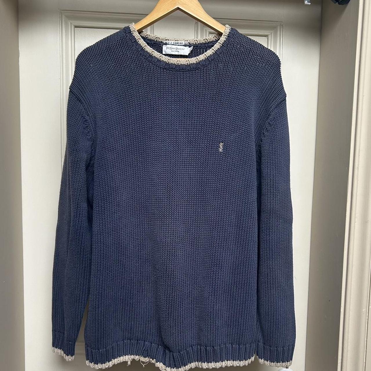 Yves Saint Laurent - 最終値下げ！yvessaintlaurent knit YSL/Yves Saint-Laurent/イブサンローラン/knit/ニット/gray