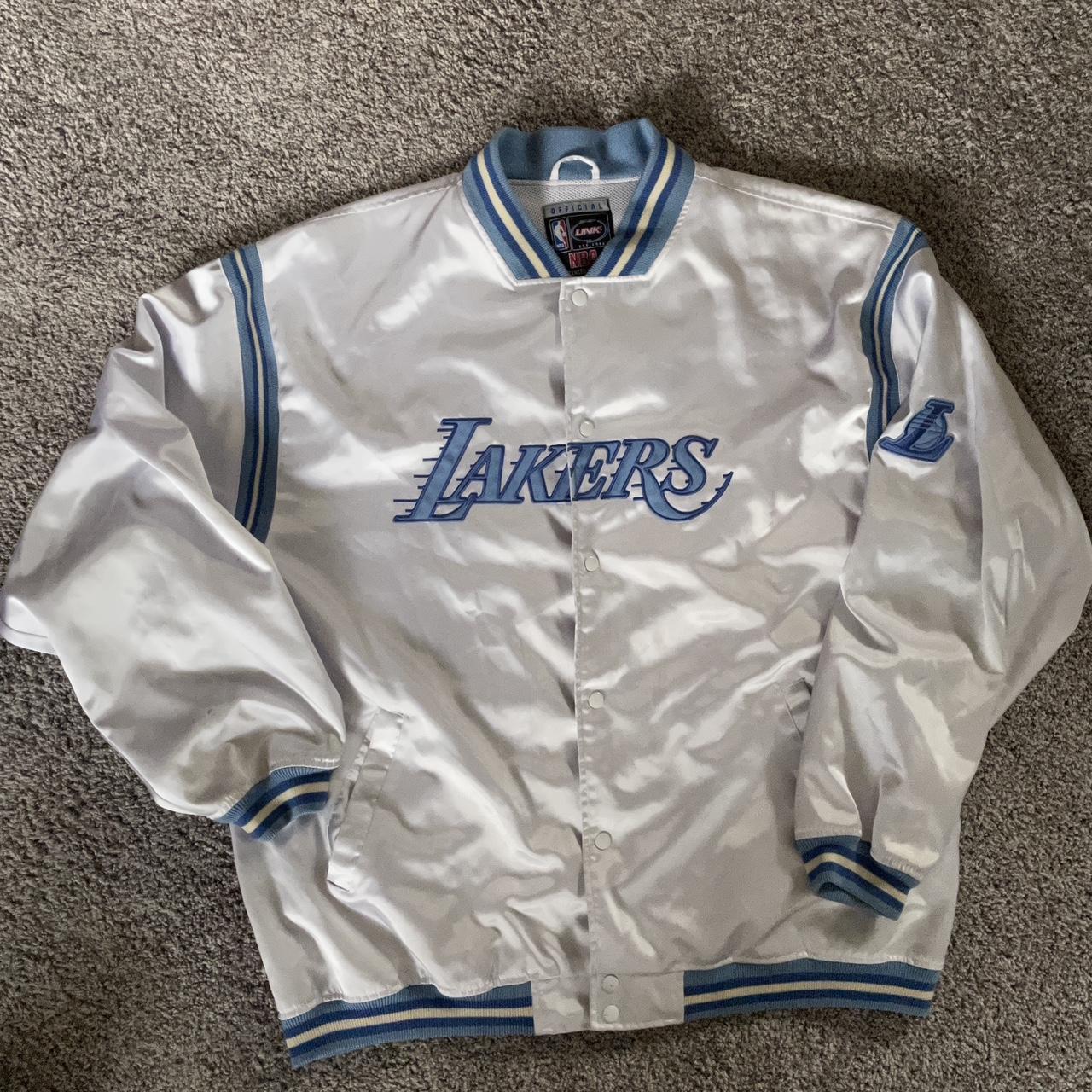 Vintage Lakers Athletic Letterman Jacket Size Large - Depop