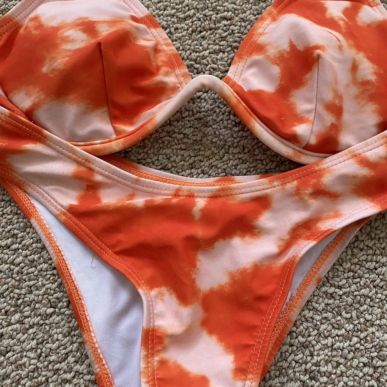 Women S Orange Bikinis And Tankini Sets Depop