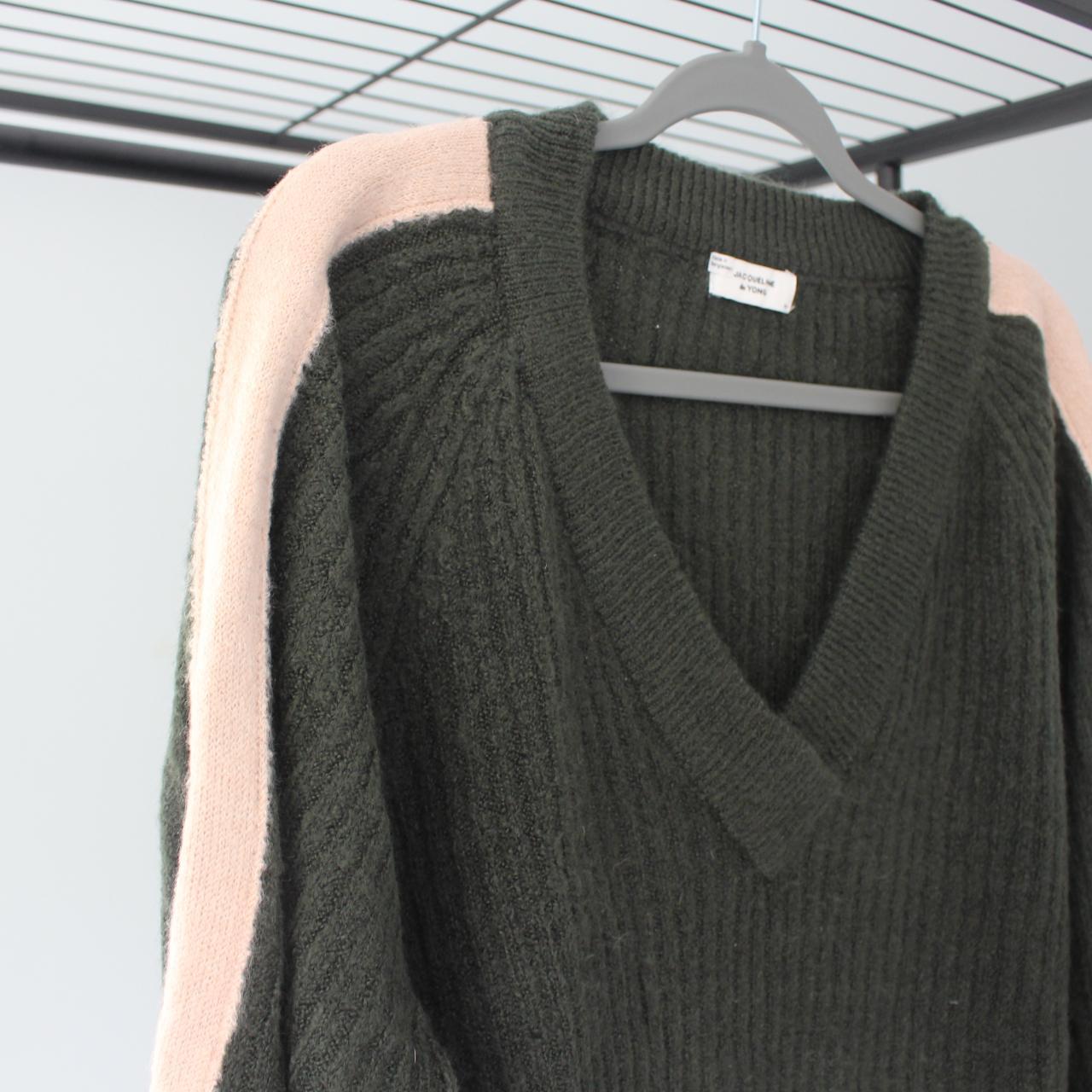 JDY Women's Green and Pink Jumper (3)