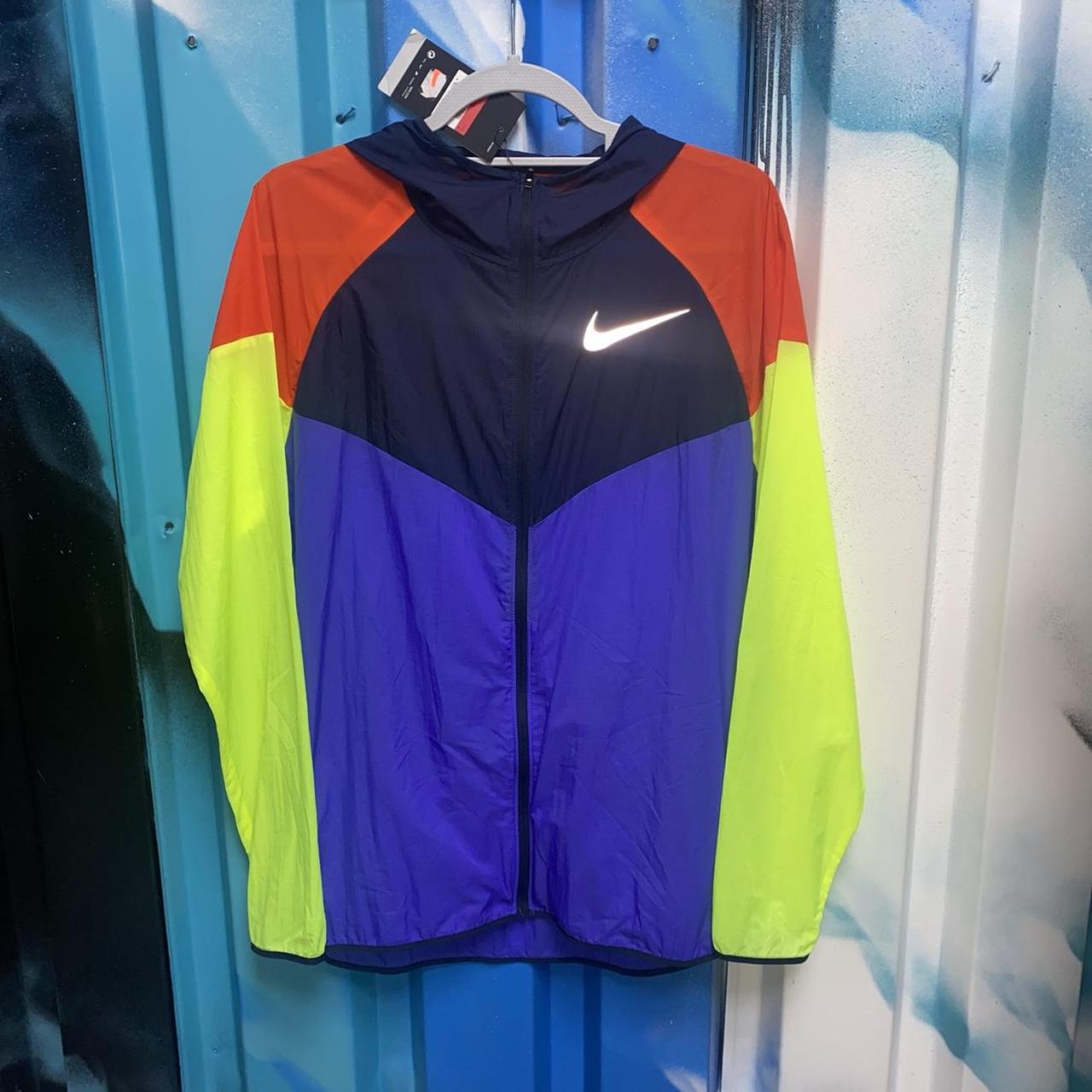 Nike Men's Yellow and Purple Jacket | Depop