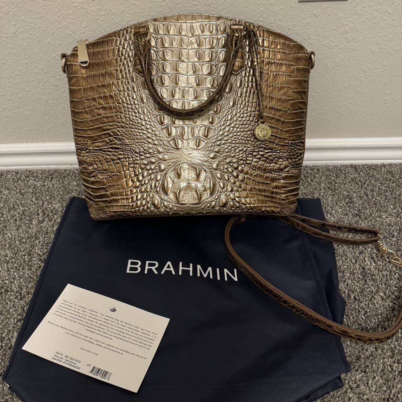 Tan discount brahmin bag