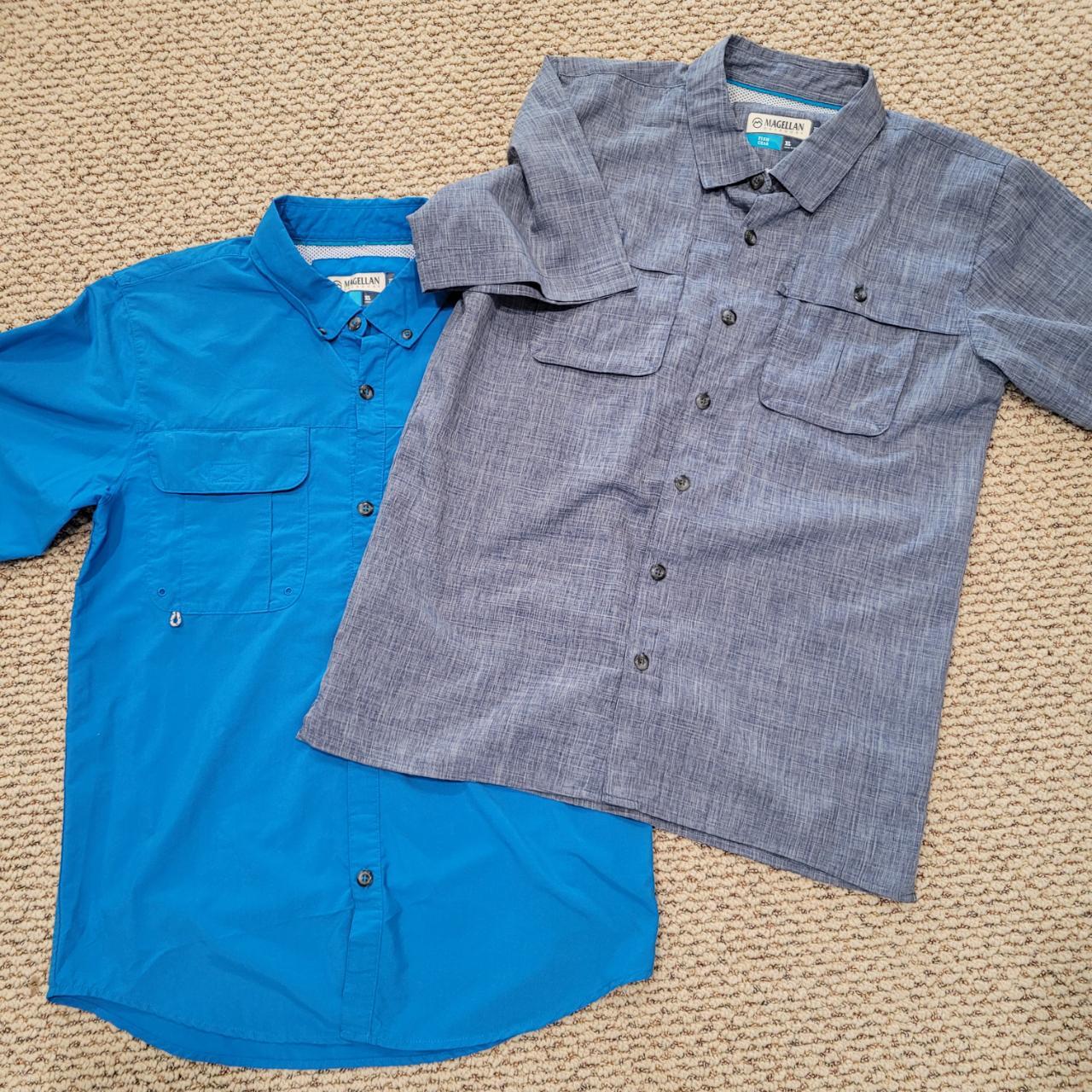 Two Magellan button down fishing shirts Boys XL. The... - Depop