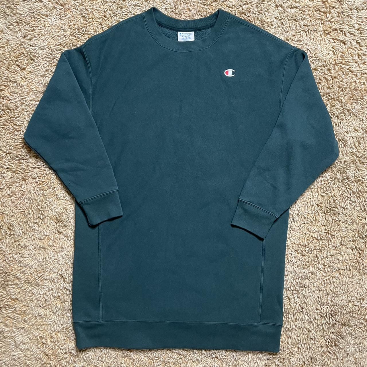 Champion sweater dark green xl best sale