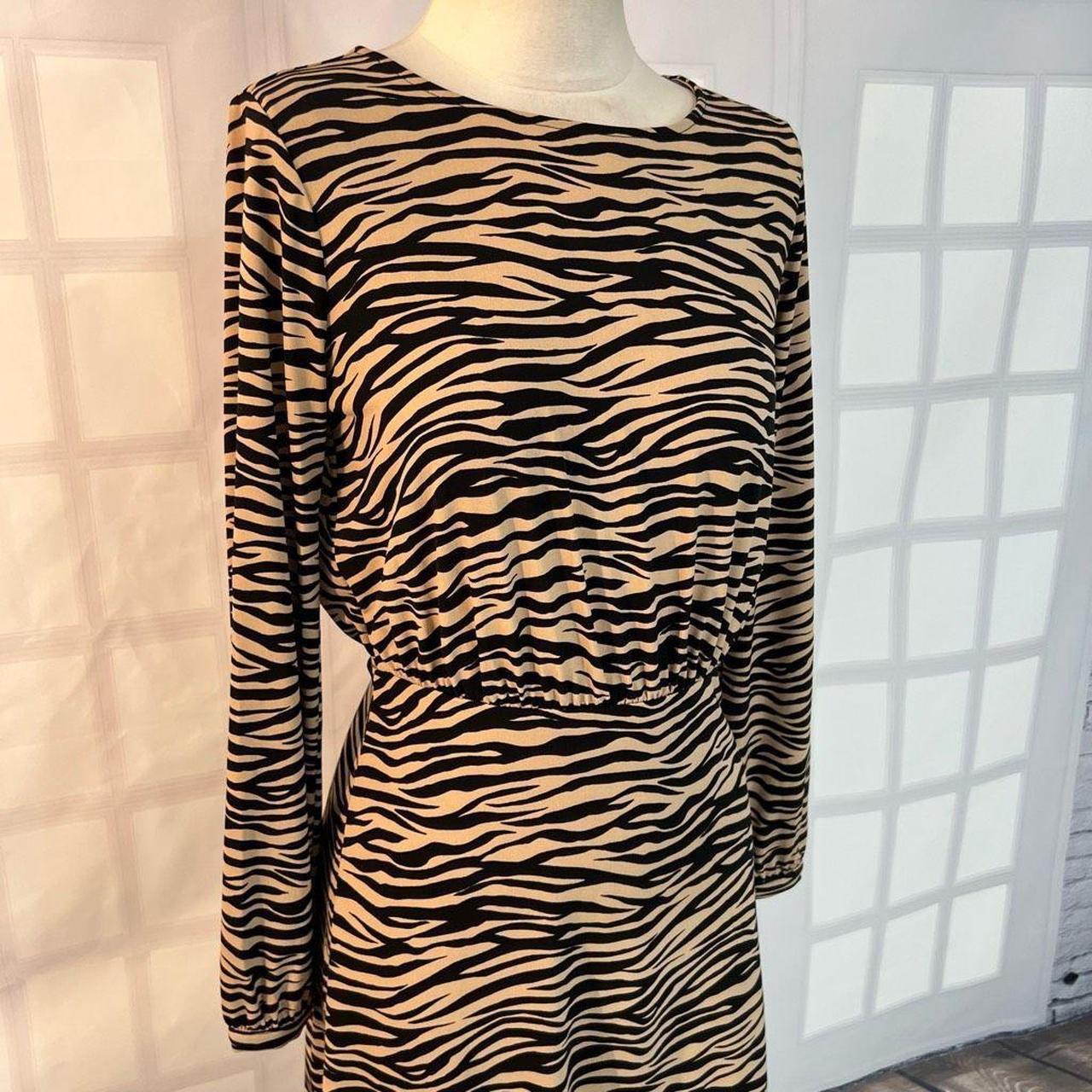 Loft animal outlet print dress